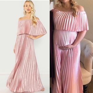 Amazon Maternity Baby Shower/Maternity pics Pink dress - L